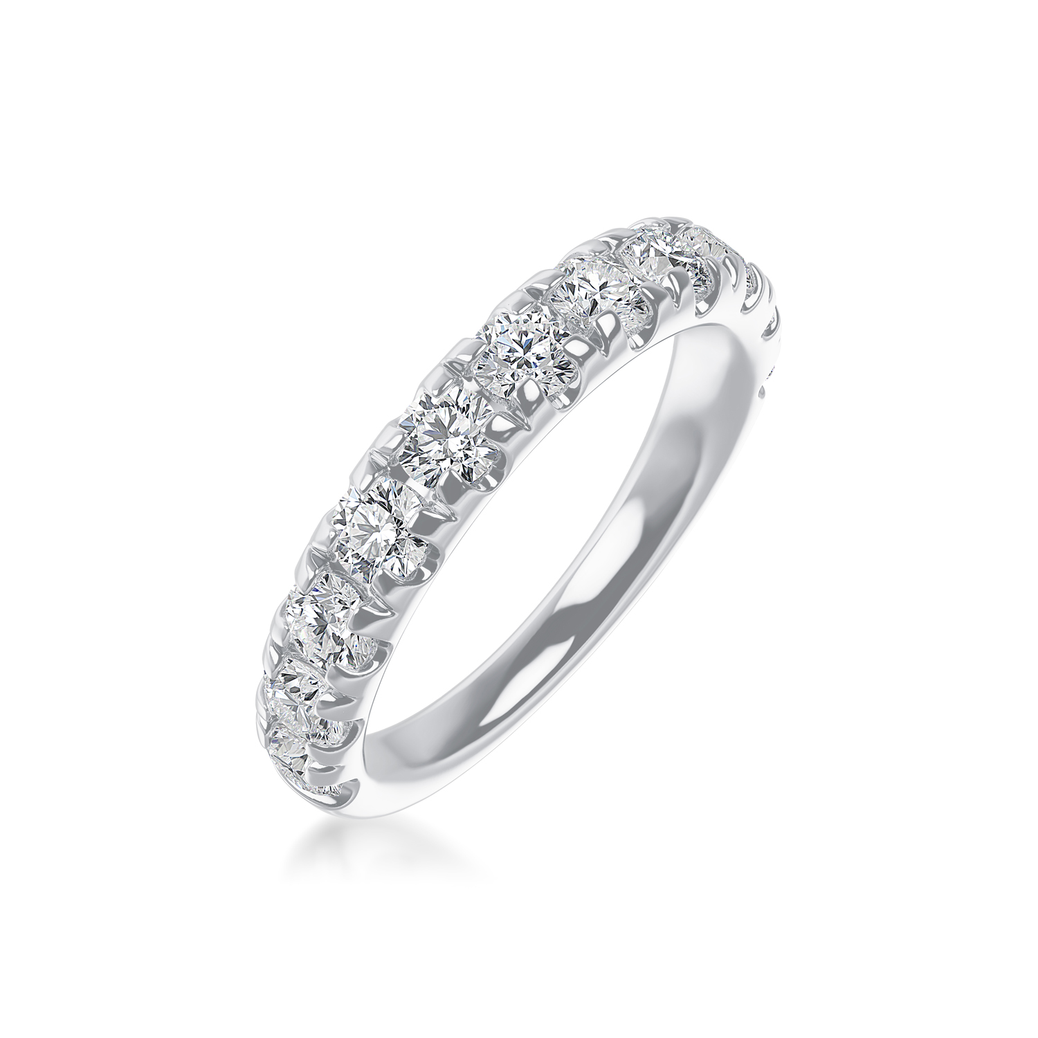ALTR Lab-Grown Round Diamond Shared Prong Wedding Band in White Gold, 0.23 cttw, Size 6.5