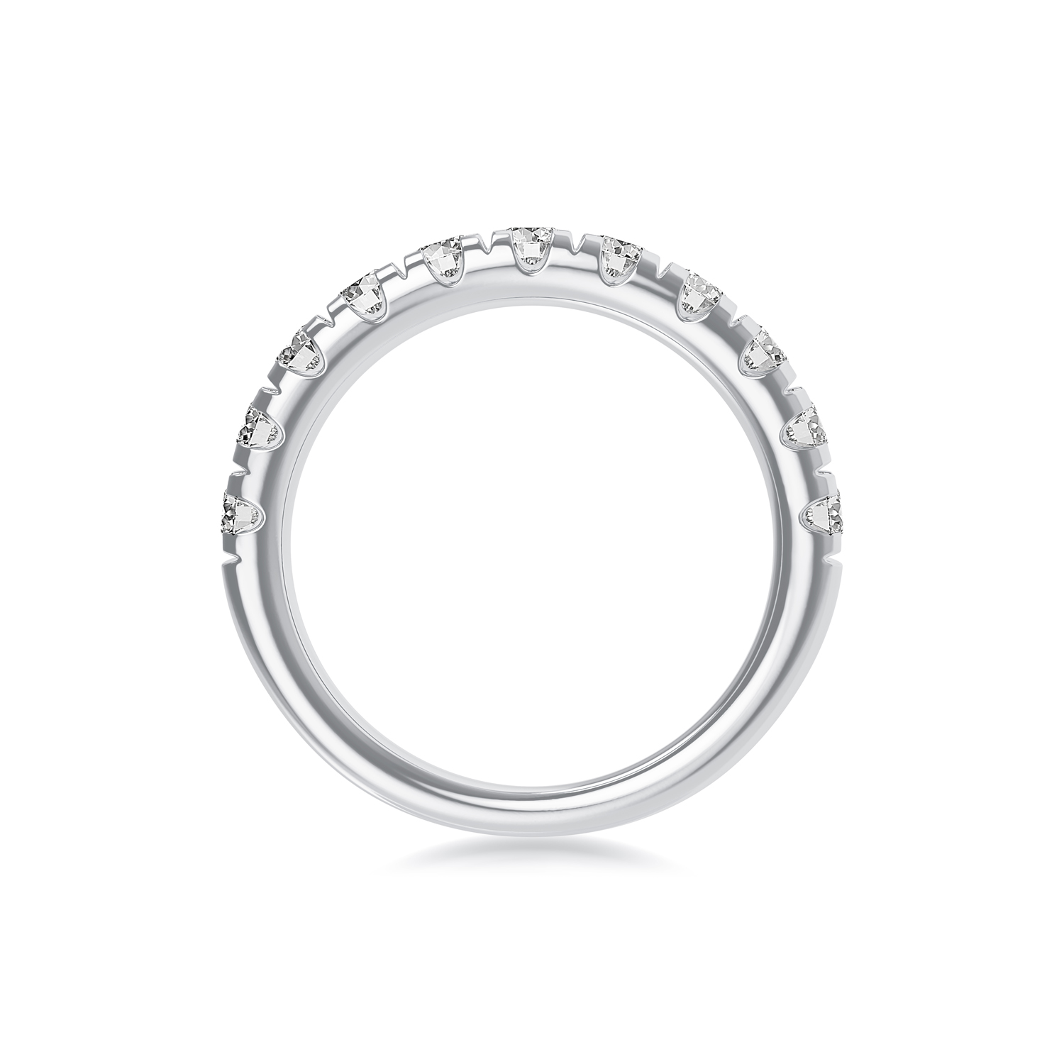 ALTR Lab-Grown Round Diamond Shared Prong Wedding Band in White Gold, 0.23 cttw, Size 6.5