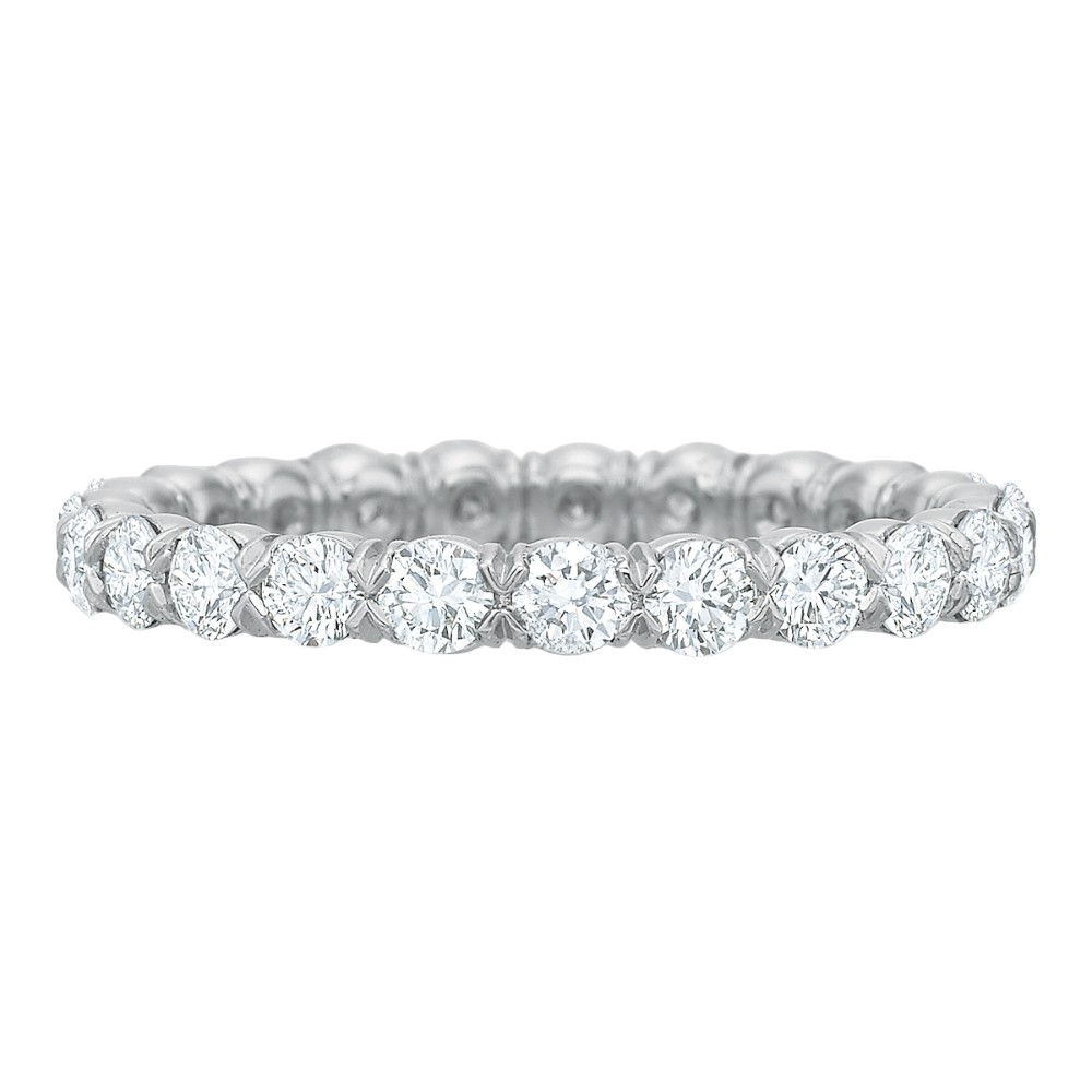 Diamond Silk Prong Eternity Band in Platinum, 1.26 cttw, Size 6
