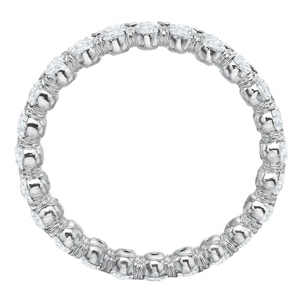 Diamond Silk Prong Eternity Band in Platinum, 1.26 cttw, Size 6