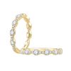 A. Jaffe Floating Bubble Diamond Wedding Band in 14K Yellow Gold
