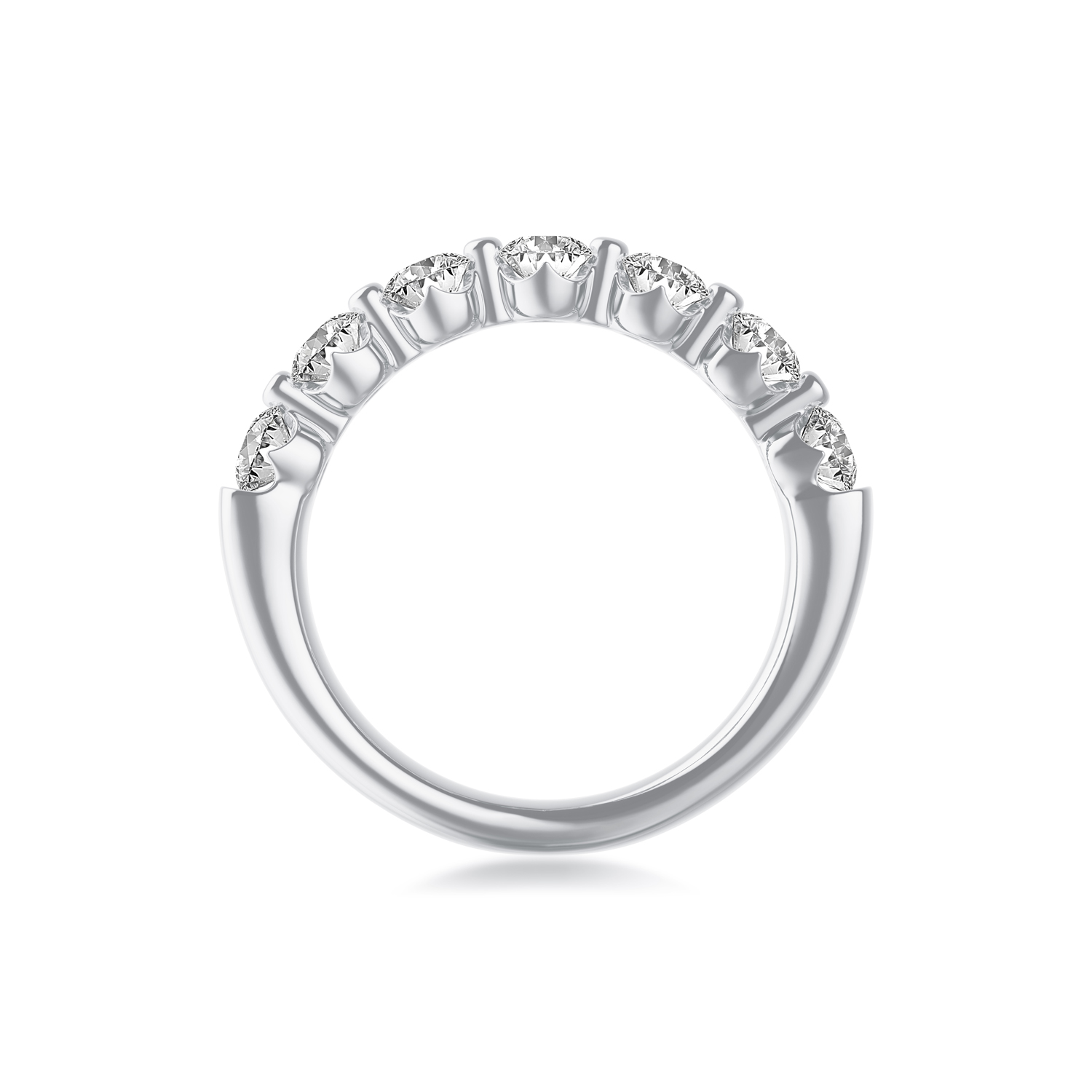 ALTR Lab-Grown Round Diamond Wedding Band in White Gold, 1.46 cttw, Size 6.5