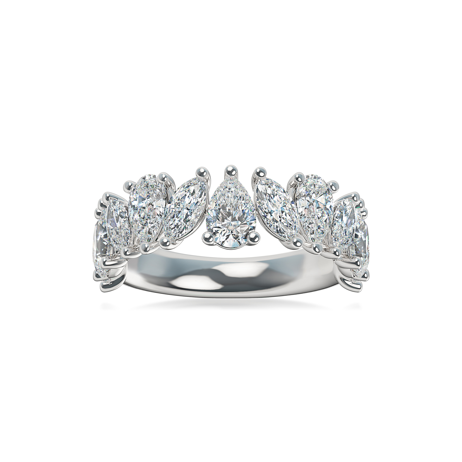 ALTR Lab-Grown Mixed Shape Diamond Ring in Platinum, 3.00 cttw, Size 6.5