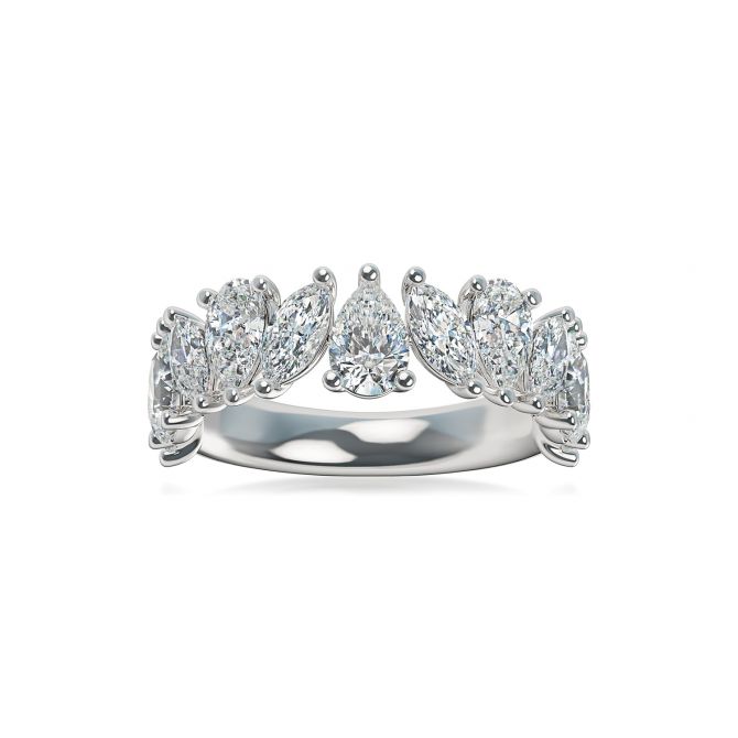 ALTR Lab-Grown Mixed Shape Diamond Ring in Platinum, 3.00 cttw, Size 6.5