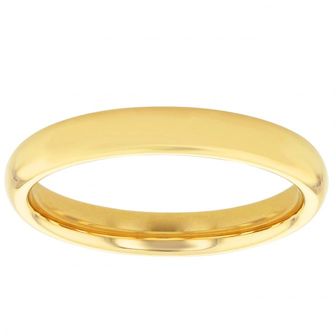 Yellow Gold Comfort Fit Ergofit 2.5 mm Wedding Band, Size 6