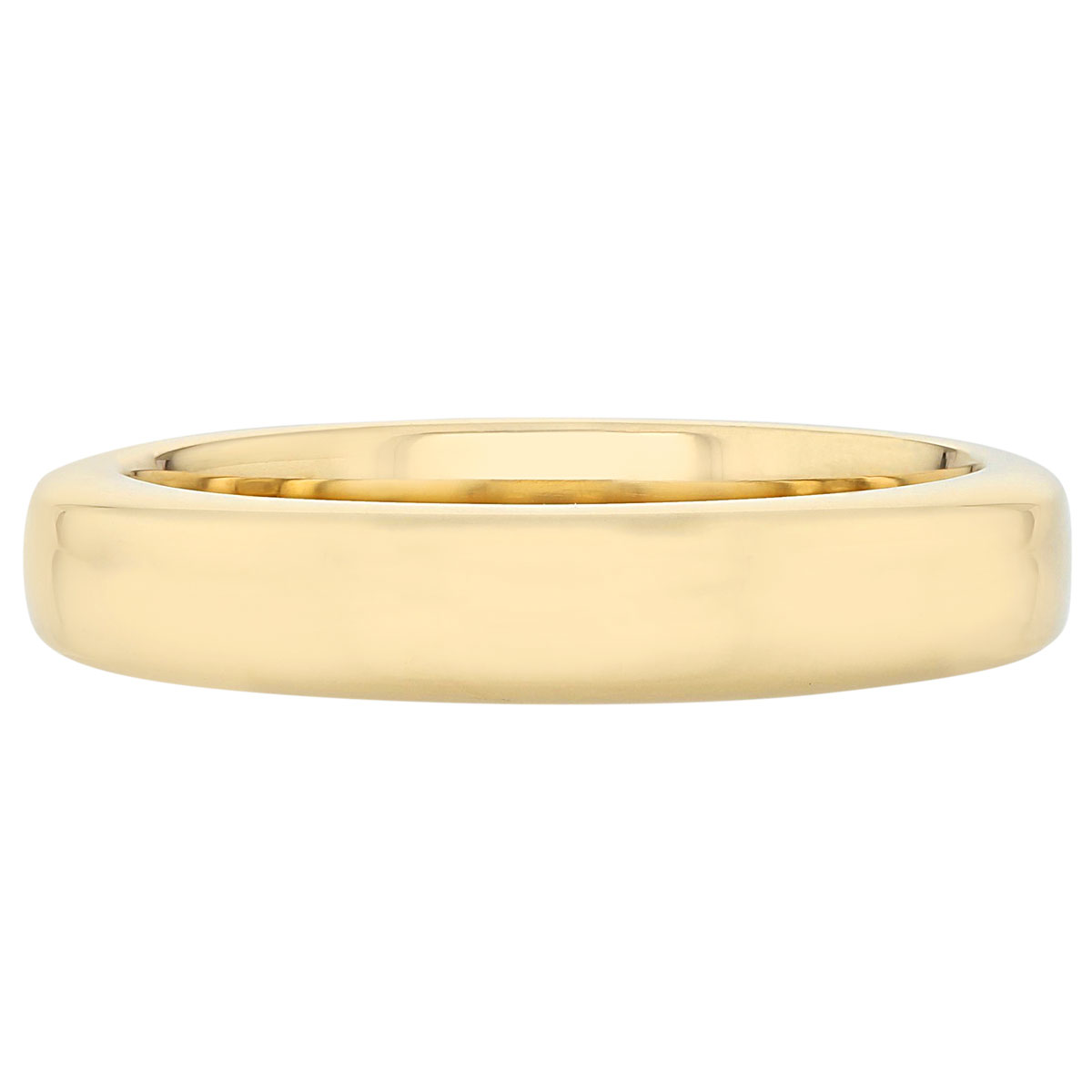 Yellow Gold Comfort Fit Ergofit 4 mm Wedding Band, Size 6