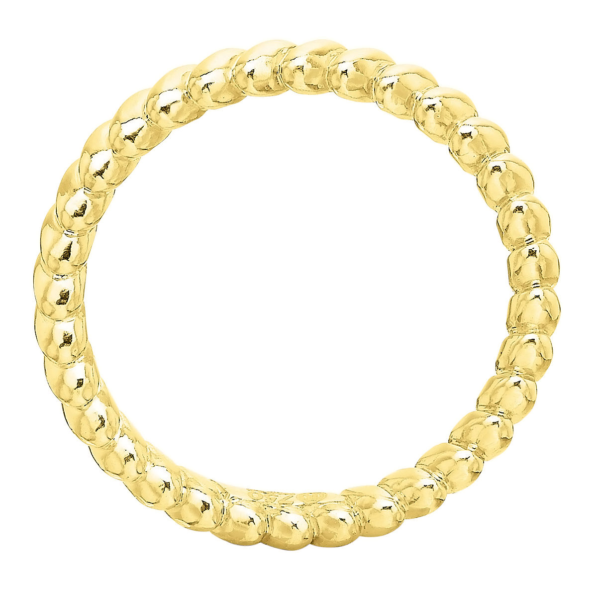 Yellow Gold Rope Pattern Band, Size 6