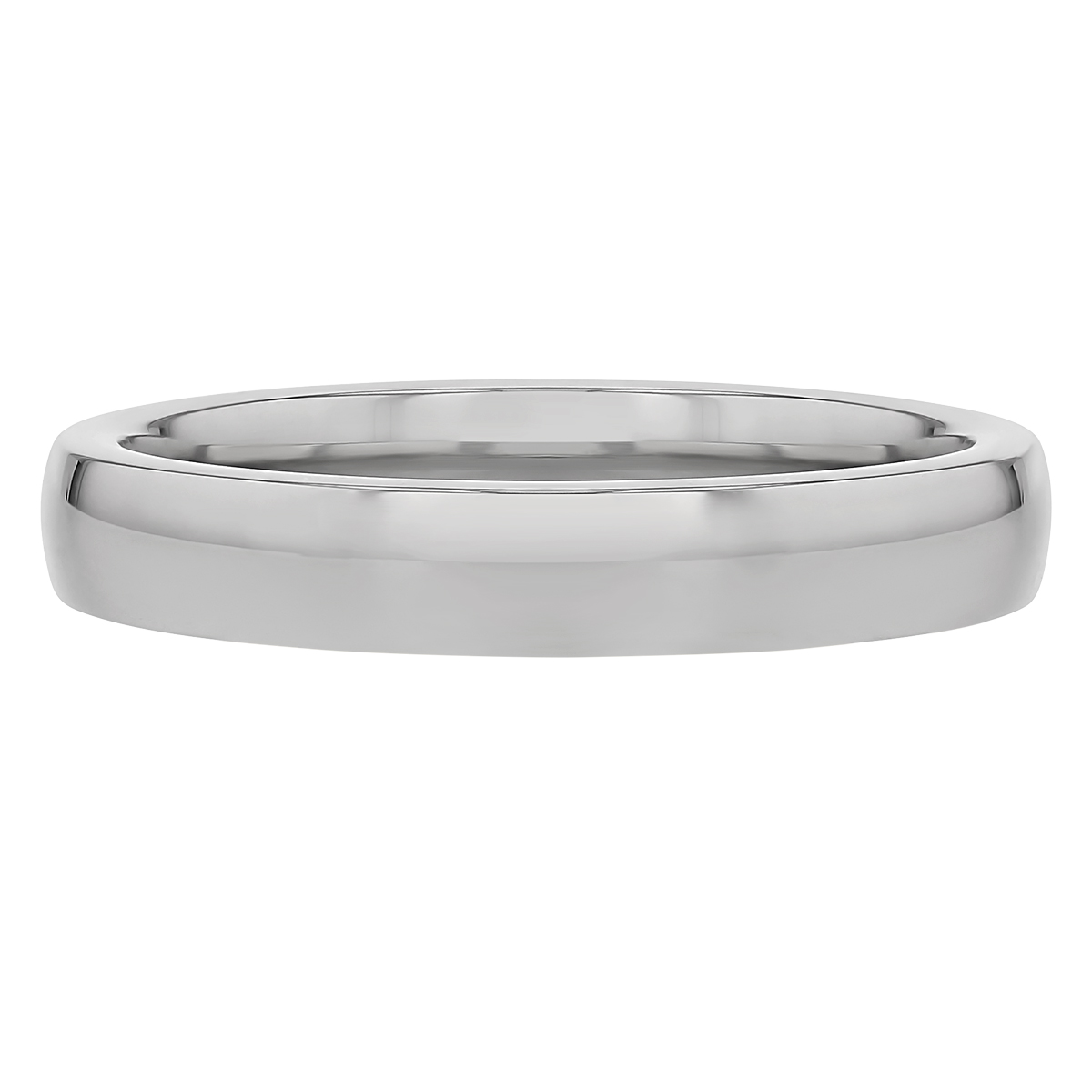 Platinum 4 mm Wedding Band, Size 10