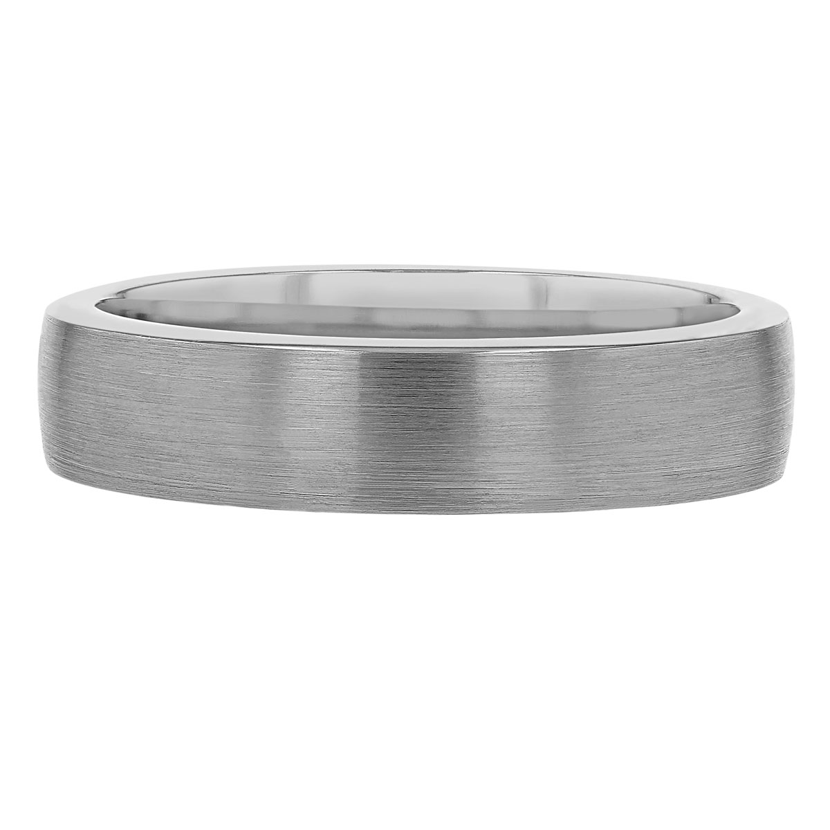 Platinum Comfort Fit 5.5 mm Satin Wedding Band, Size 10