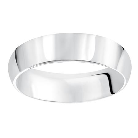 White Gold Comfort Fit 7 mm Wedding Band, Size 11