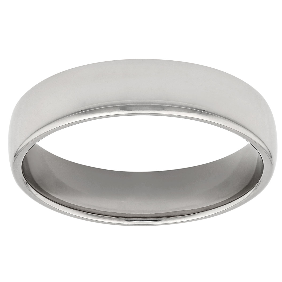 Furrer-Jacot White Gold Classic 5 mm Wedding Band, Size 10