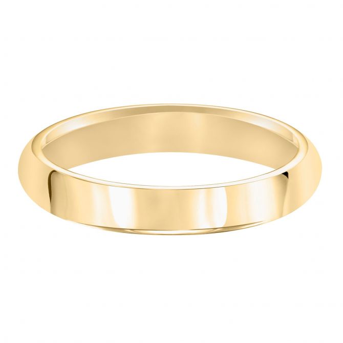 Yellow Gold Comfort Fit 4 mm Wedding Band, Size 10