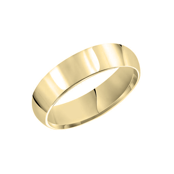 14K Yellow Gold 5 mm Comfort Fit Wedding Band