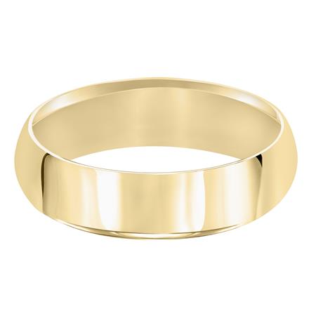 Yellow Gold Comfort Fit 7 mm Wedding Band, Size 12