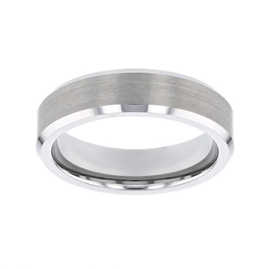 Size 9.5 Titanium Beveled Edge 6mm Polished Band