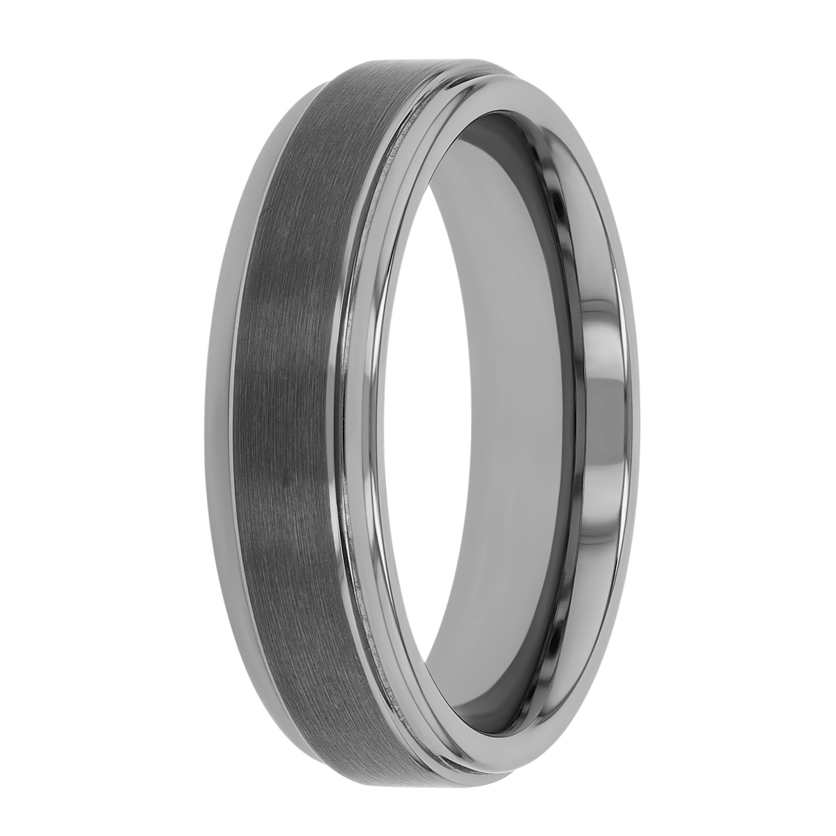 Tungsten Comfort Fit Brushed Finish Wedding Band, Size 11