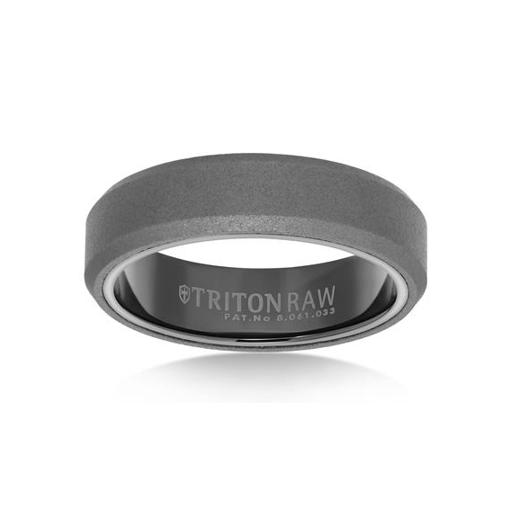 sandblasted tungsten wedding band