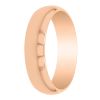 Rose Gold 6 mm Comfort Fit Wedding Band, Size 10