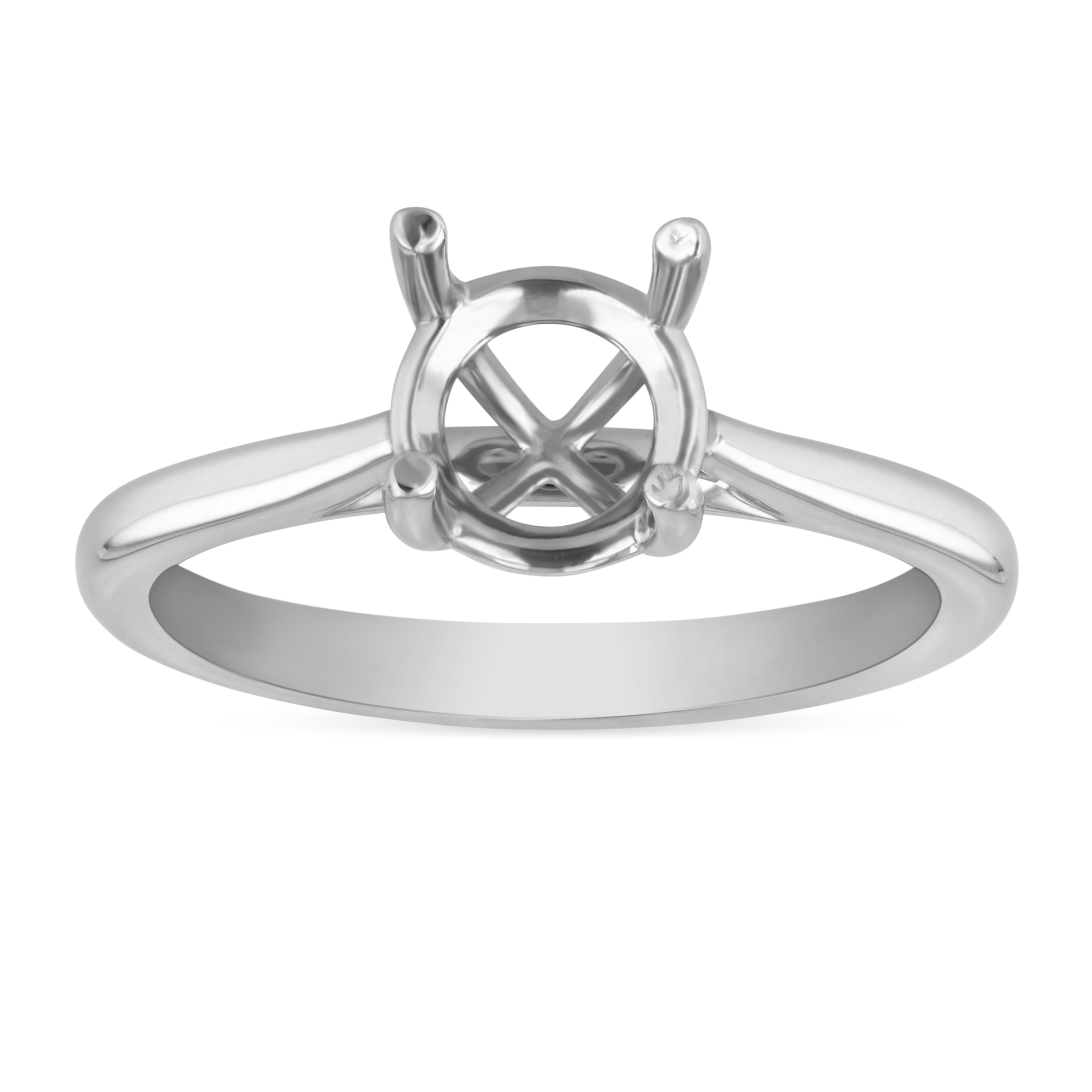 Platinum Solitaire Ring Setting