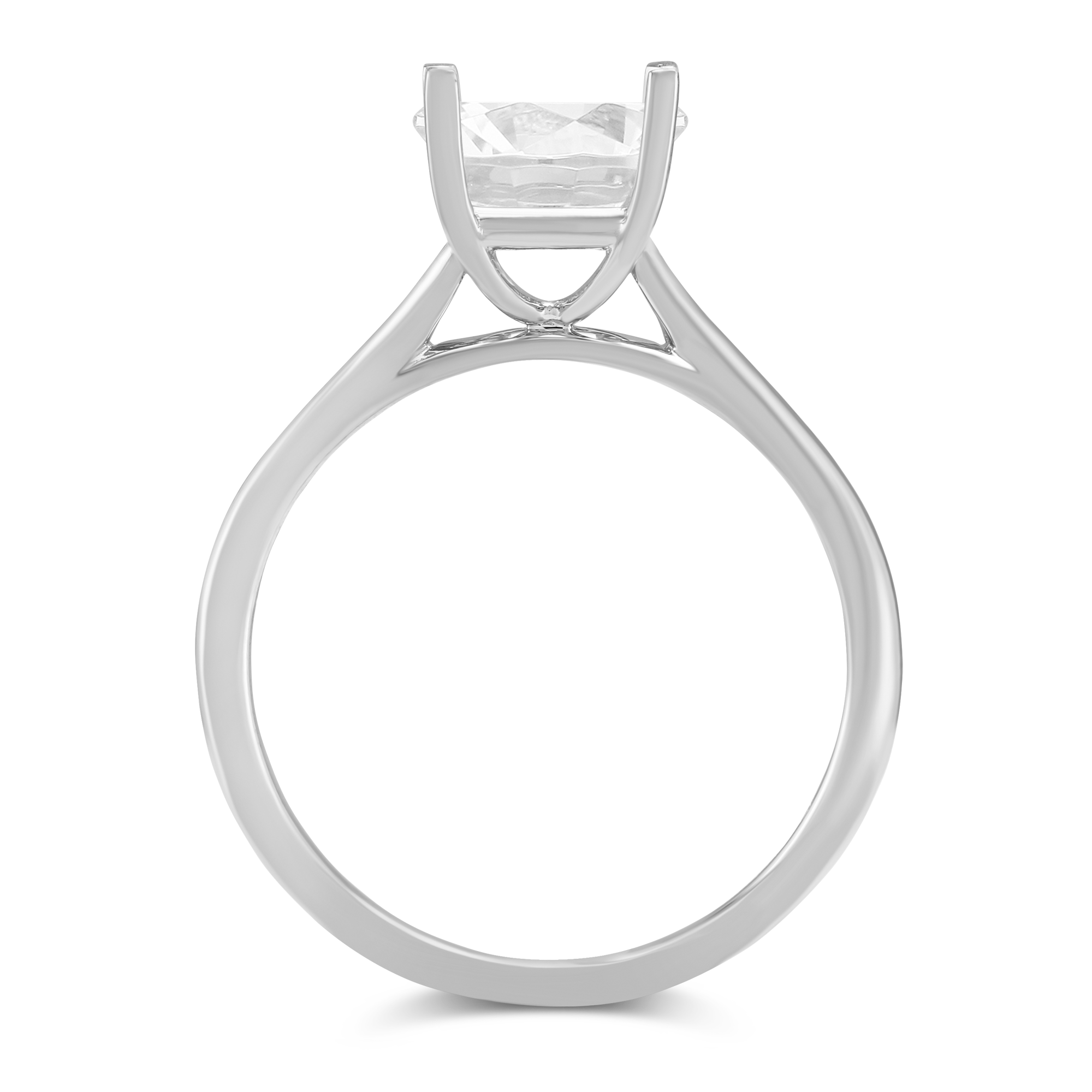 White Gold New Aire Solitaire Ring Setting