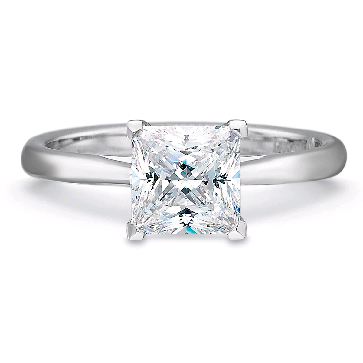 New Aire White Gold Solitaire Ring Setting