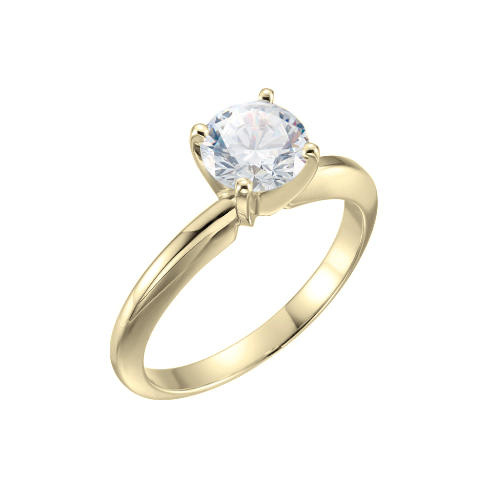14K Yellow Gold Solitaire Setting