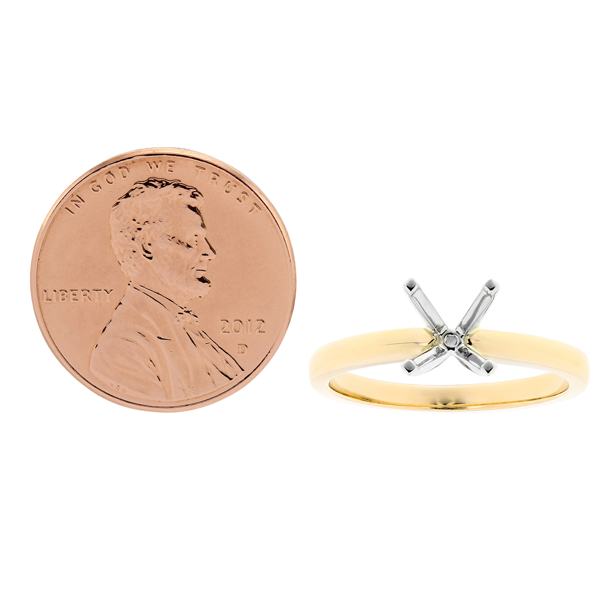 Yellow Gold Solitaire Ring Setting