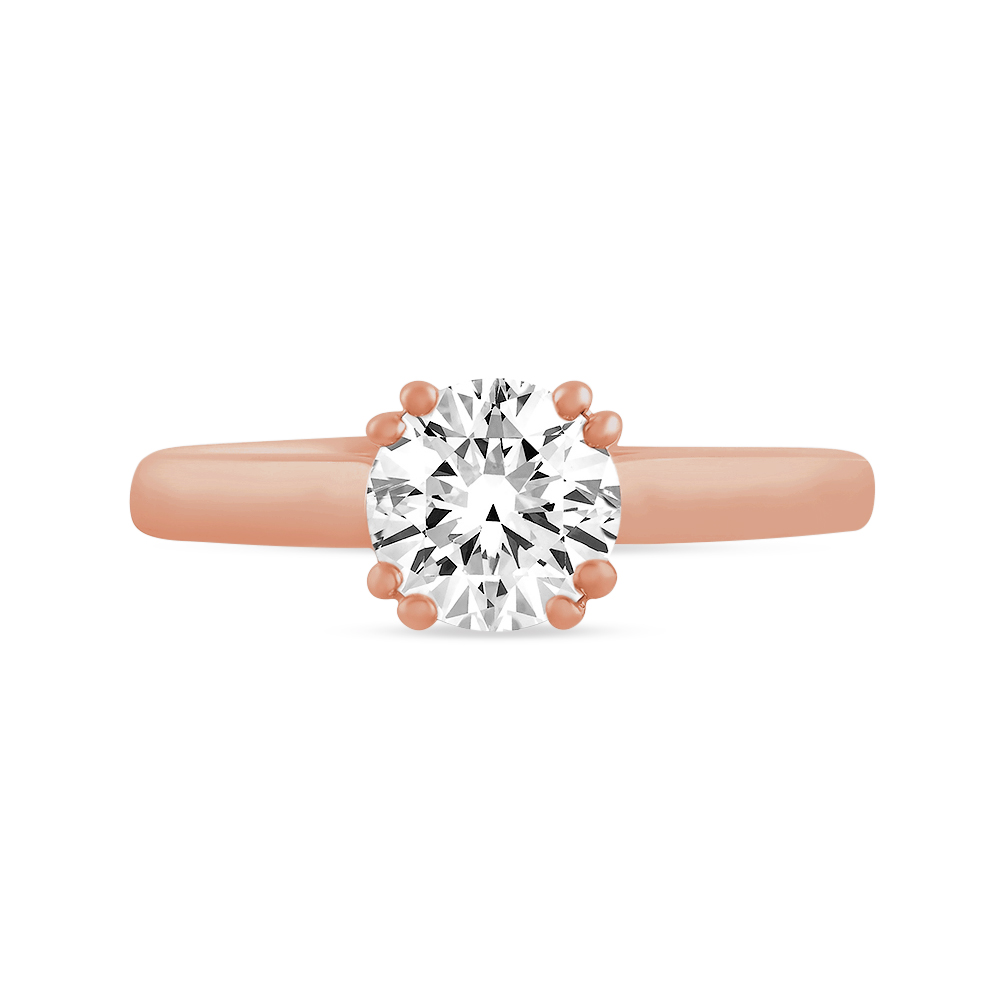 A. Jaffe 14K Rose Gold Solitaire Ring Setting