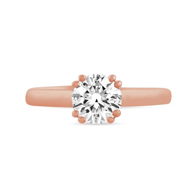 A. Jaffe 14K Rose Gold Solitaire Ring Setting