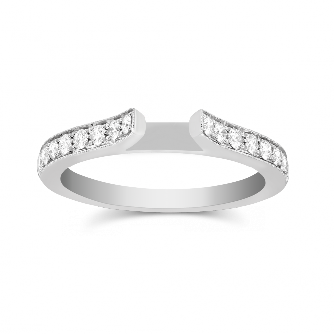 White Gold Prong Set Round Diamond Ring Setting