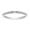 White Gold Prong Set Diamond Ring Setting, 0.12cttw