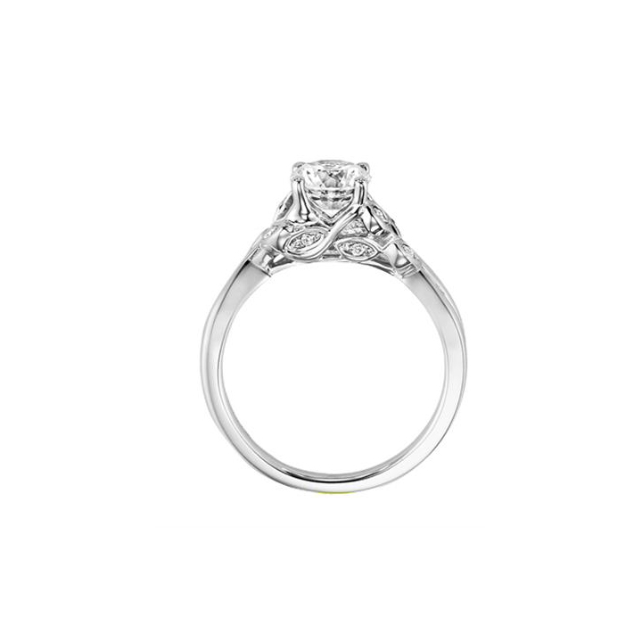 ArtCarved 14K White Gold Diamond Corinne Ring Setting