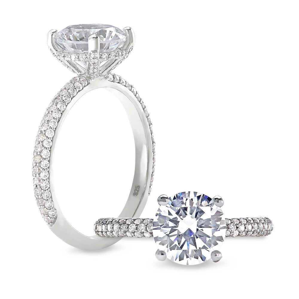 Peter Storm Diamond Wrapped Ring Setting with Gallery in White Gold