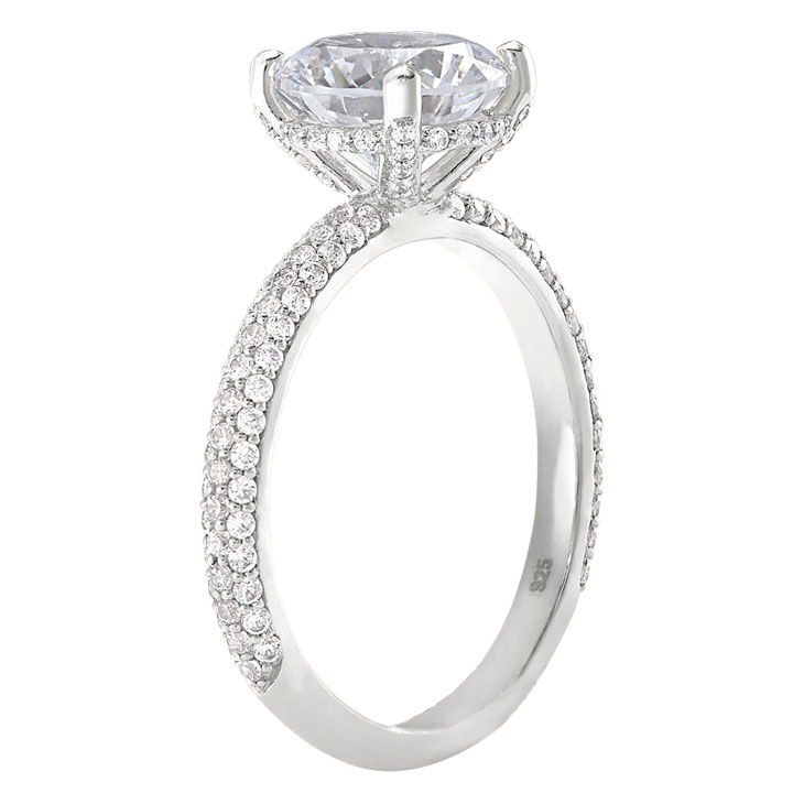 Peter Storm Diamond Wrapped Ring Setting with Gallery in White Gold