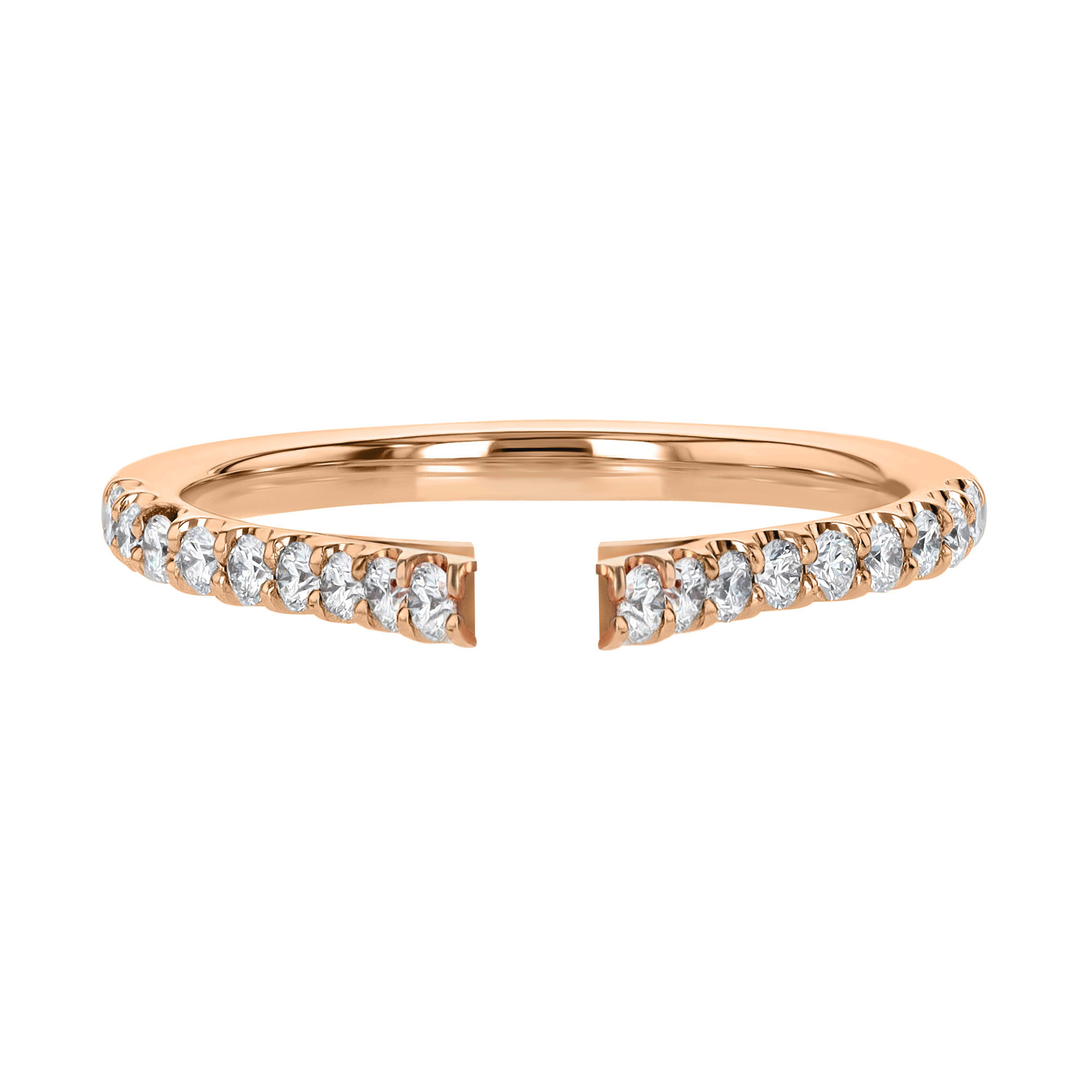 18K Gold Diamond Side Stone 1/4 cttw Engagement Ring Setting