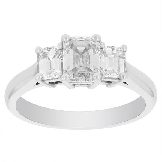 3 stone emerald cut diamond ring 3 stone emerald cut diamond ring