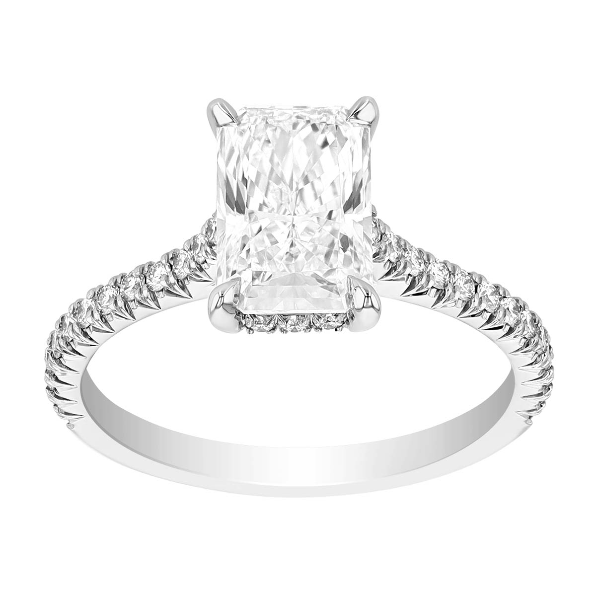 Kwiat Radiant Diamond Engagement Ring in Platinum