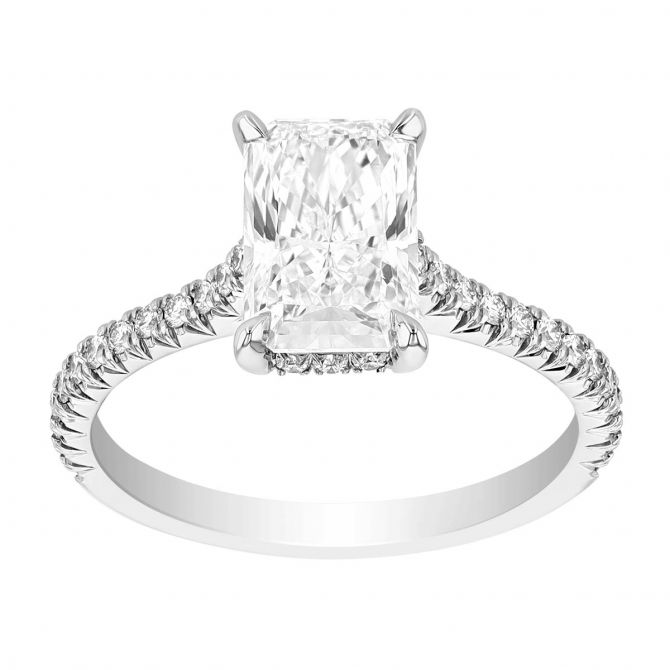 Kwiat Radiant Diamond Engagement Ring in Platinum