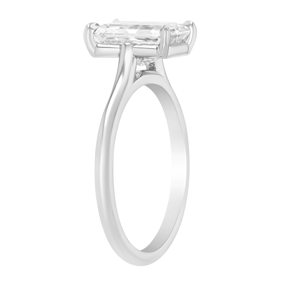 Kwiat Radiant Cut Diamond Solitaire Engagement Ring in Platinum, 2.26 ct