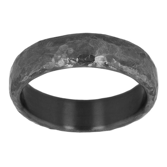 Furrer-Jacot Hammered Texture Tantalum Wedding Band, Size 10