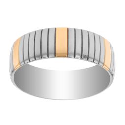 注目ショップ・ブランドのギフト Furrer-Jacot White Gold Satin 5.5 mm Flat Wedding Band, Size サーフィン・ボディボード