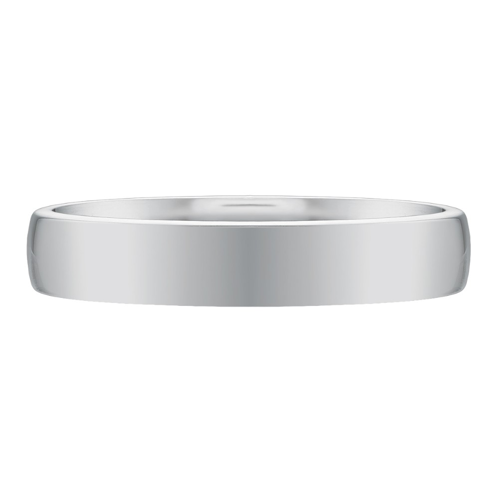 Platinum Low Dome 4 mm Wedding Band