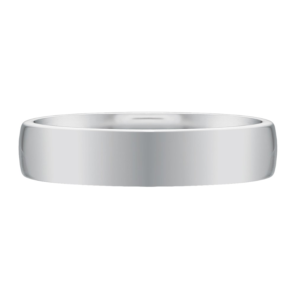 Platinum Low Dome 5 mm Wedding Band