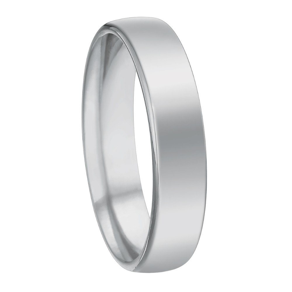 Platinum Low Dome 5 mm Wedding Band