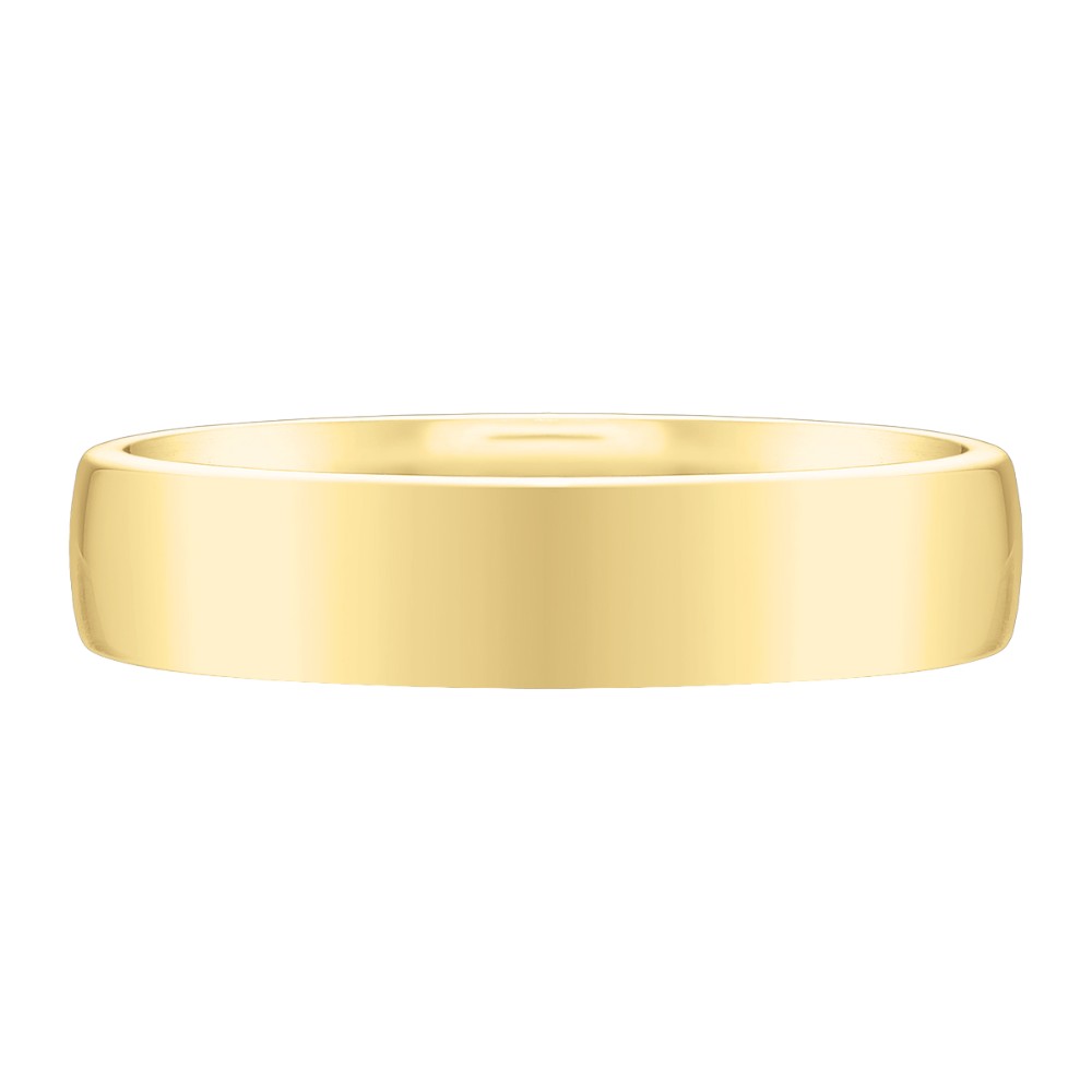 Yellow Gold Low Dome 5 mm Wedding Band