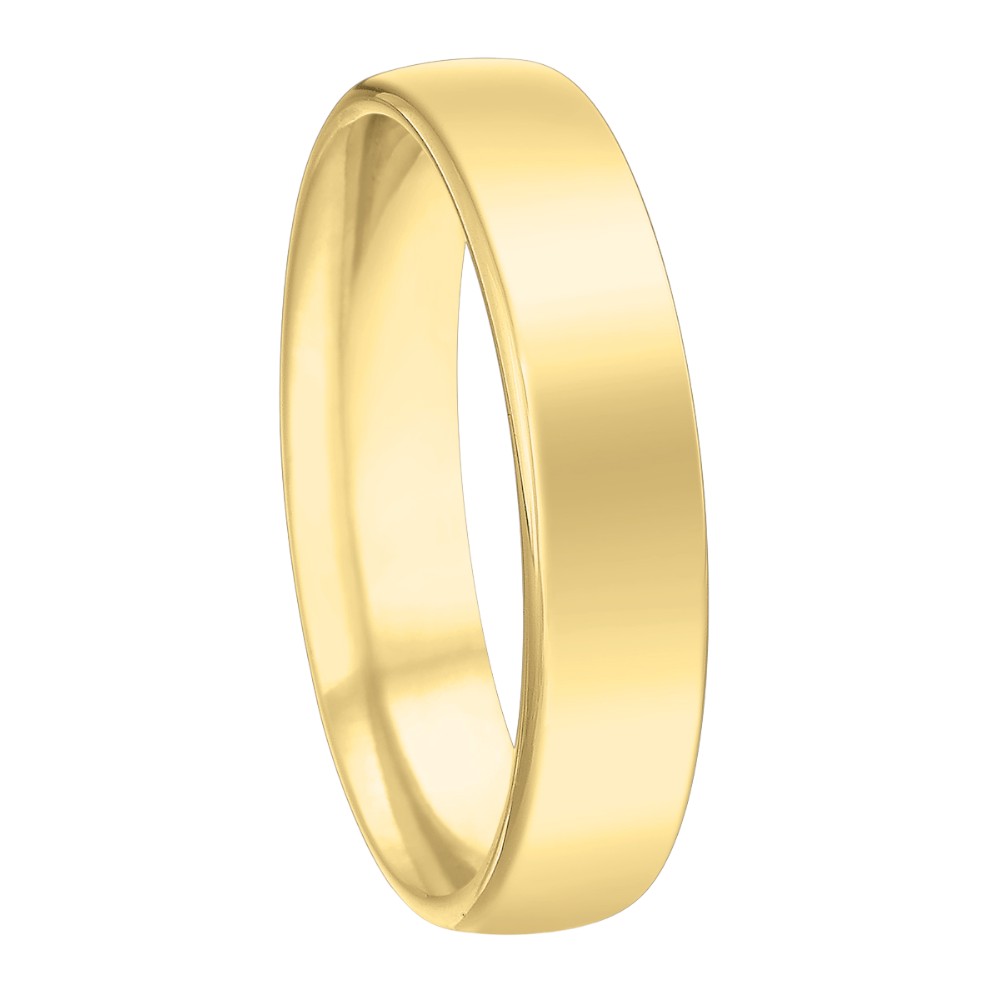 Yellow Gold Low Dome 5 mm Wedding Band