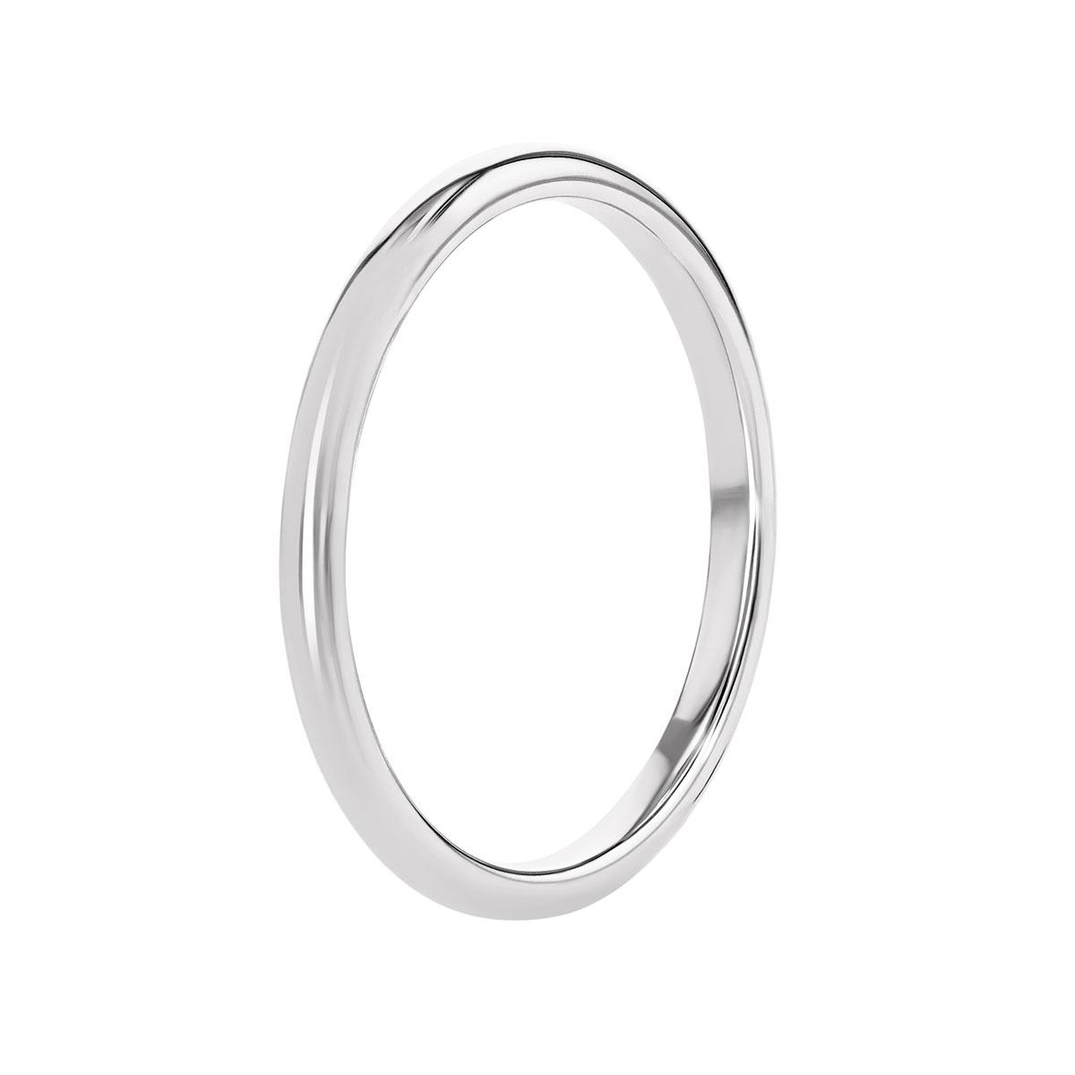 Platinum 2 mm Plain Wedding Band