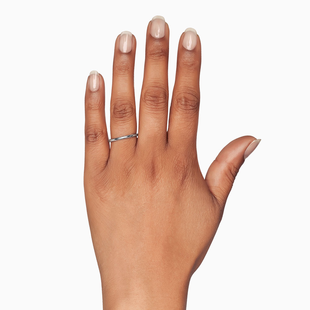 Platinum 2 mm Plain Wedding Band