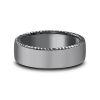 Benchmark Dark Tantalum Sandblast Texture Coin Edge 6.5 mm Wedding Band, Size 10