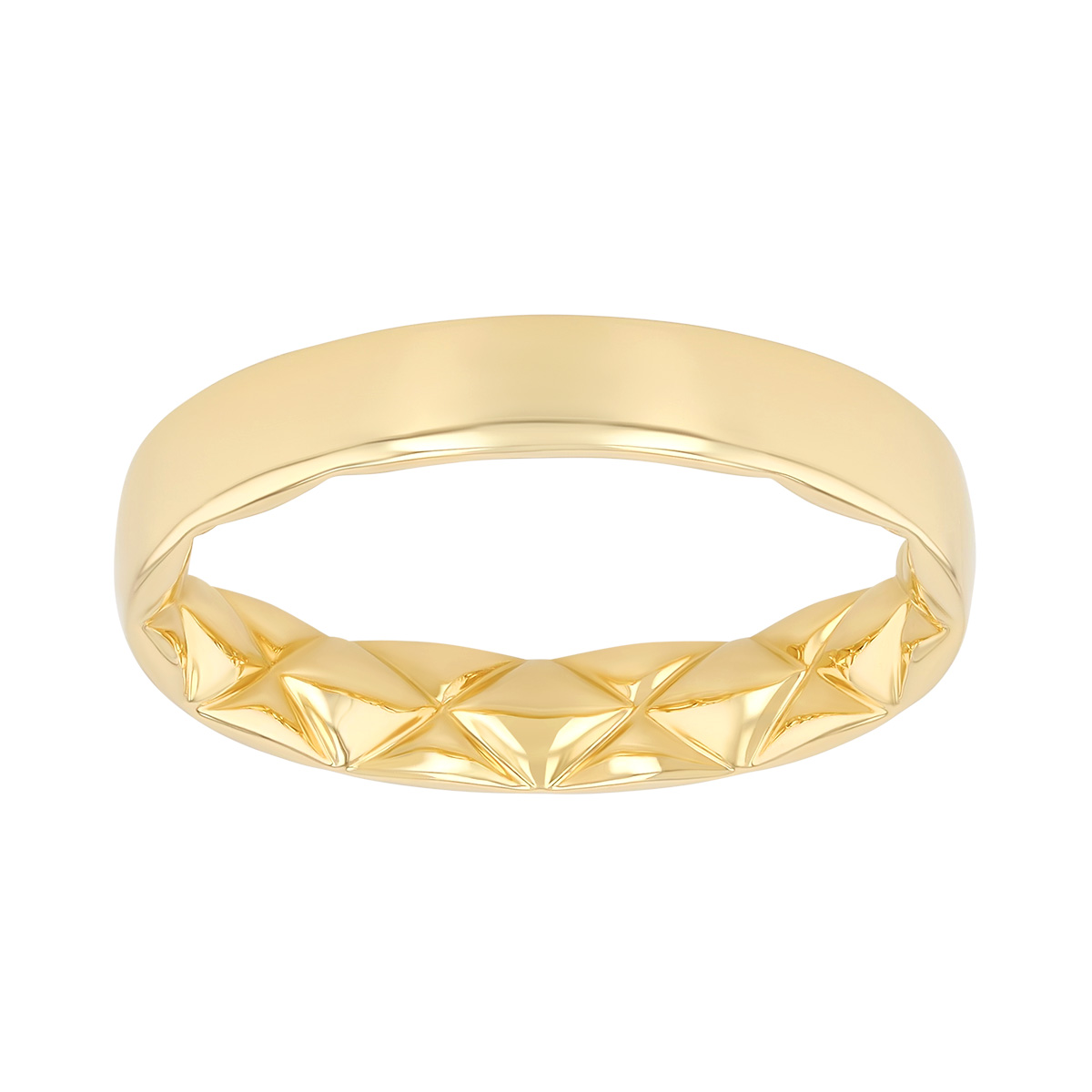 A. Jaffe Yellow Gold Wedding Band, 4 mm